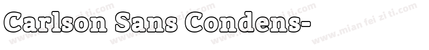Carlson Sans Condens字体转换